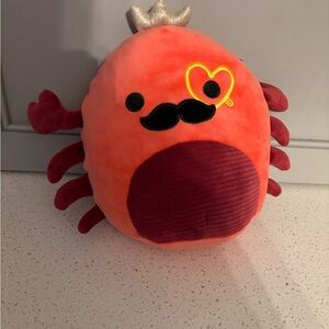 Squishmallows Original 16” Georgios Red King Crab w/ Heart Monocle